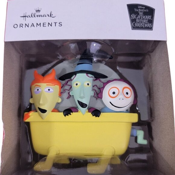 Hallmark Disney The Nightmare Before Christmas Lock Shock  & Barrel Ornament NEW - Picture 9 of 13